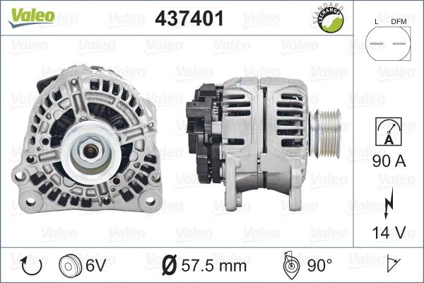 Valeo 437401 - Alternatore autozon.pro