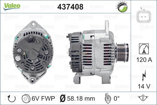 Valeo 437408 - Alternatore autozon.pro