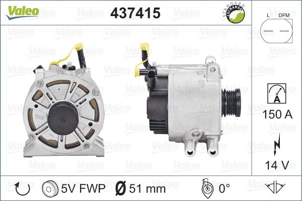 Valeo 437415 - Alternatore autozon.pro