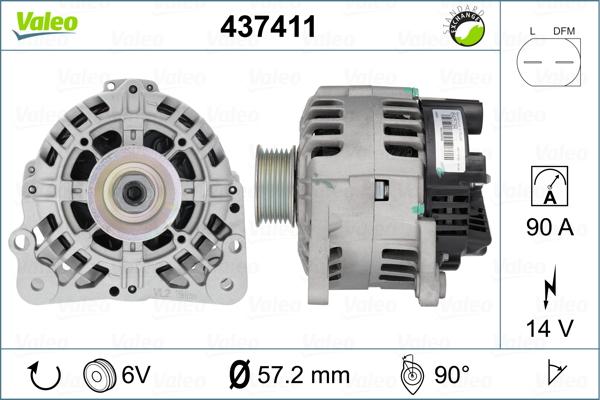 Valeo 437411 - Alternatore autozon.pro