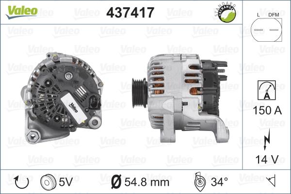 Valeo 437417 - Alternatore autozon.pro