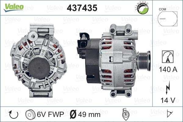 Valeo 437435 - Alternatore autozon.pro