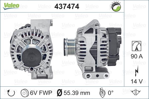 Valeo 437474 - Alternatore autozon.pro