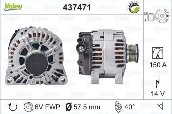 Valeo 437471 - Alternatore autozon.pro