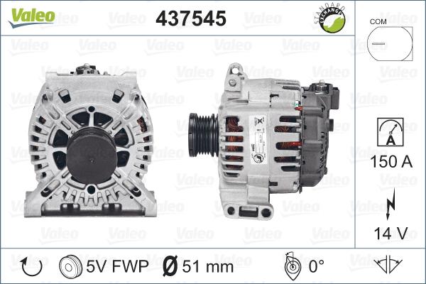 Valeo 437545 - Alternatore autozon.pro