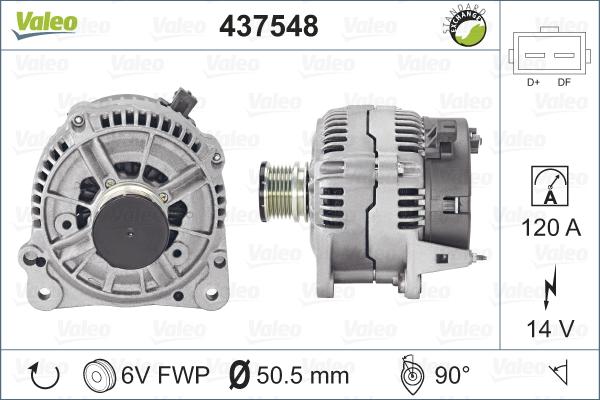 Valeo 437548 - Alternatore autozon.pro