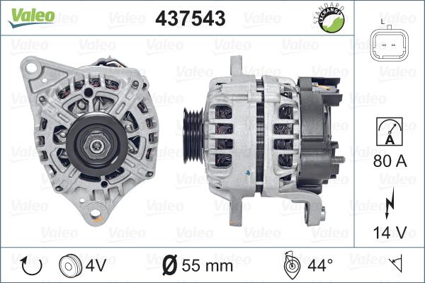 Valeo 437543 - Alternatore autozon.pro