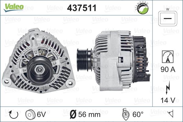 Valeo 437511 - Alternatore autozon.pro