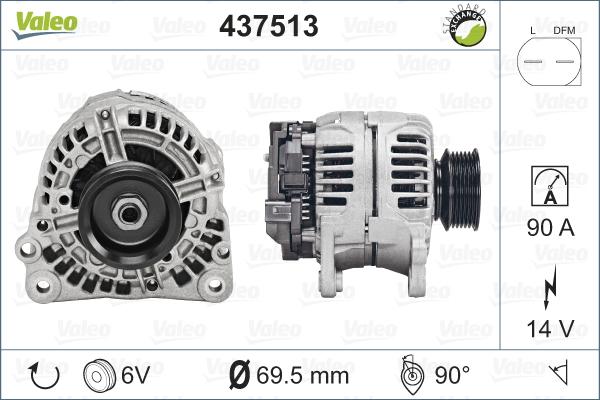 Valeo 437513 - Alternatore autozon.pro