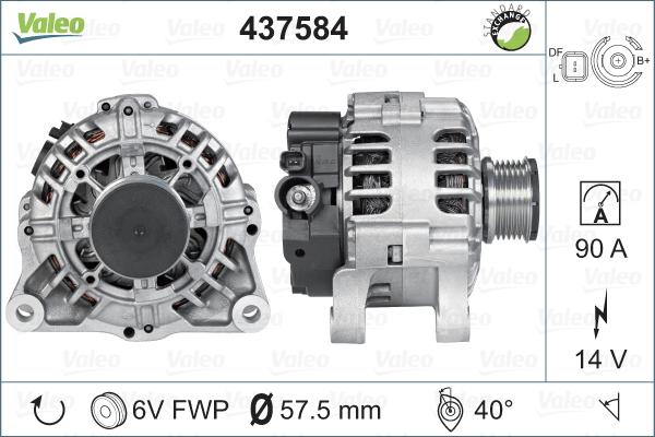 Valeo 437584 - Alternatore autozon.pro