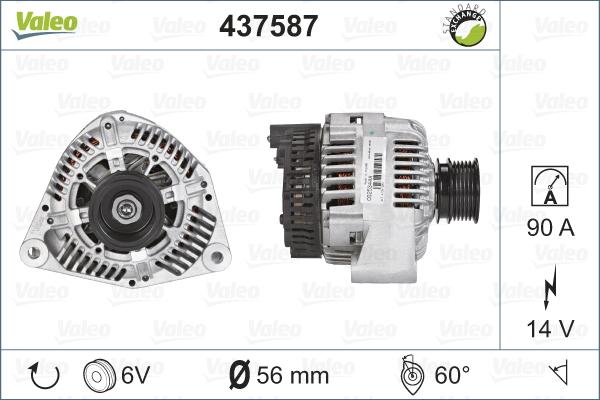 Valeo 437587 - Alternatore autozon.pro