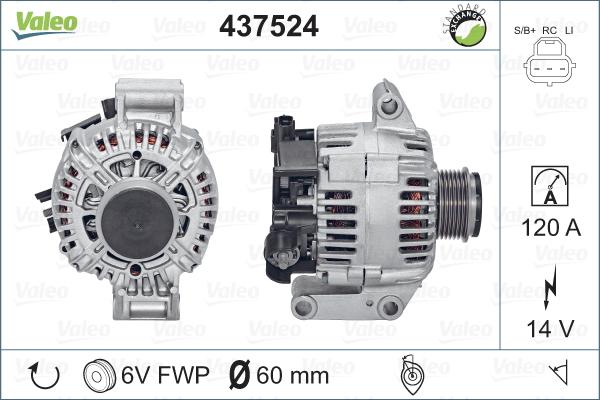 Valeo 437524 - Alternatore autozon.pro