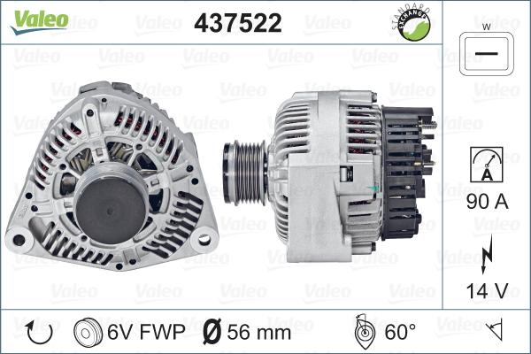 Valeo 437522 - Alternatore autozon.pro