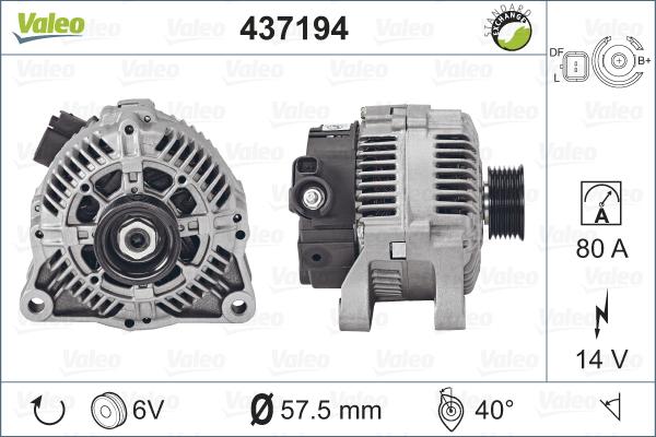 Valeo 437194 - Alternatore autozon.pro