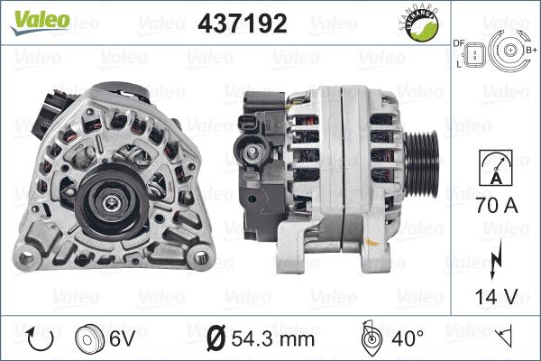 Valeo 437192 - Alternatore autozon.pro