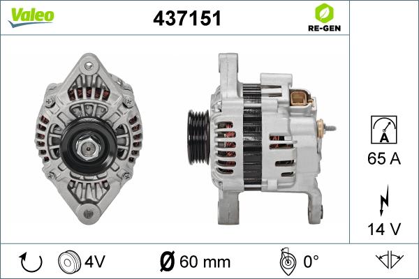 Valeo 437151 - Alternatore autozon.pro