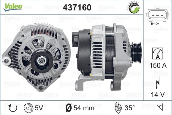 Valeo 437160 - Alternatore autozon.pro