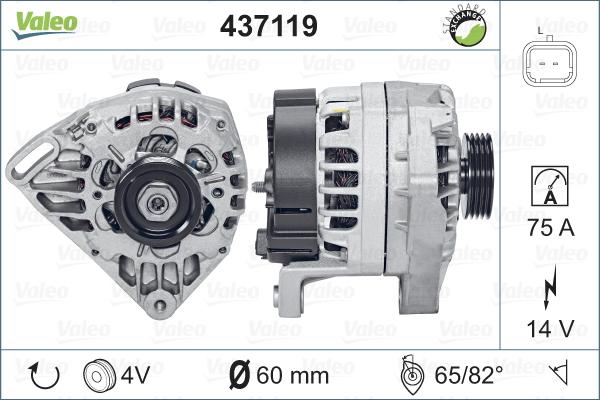 Valeo 437119 - Alternatore autozon.pro