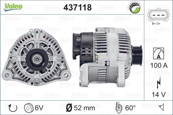 Valeo 437118 - Alternatore autozon.pro