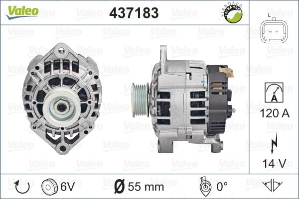 Valeo 437183 - Alternatore autozon.pro