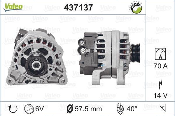 Valeo 437137 - Alternatore autozon.pro