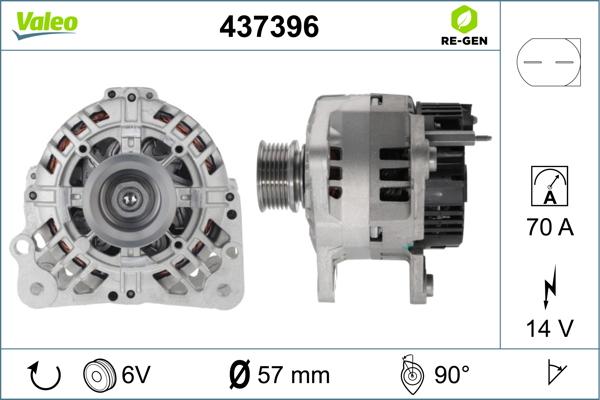 Valeo 437396 - Alternatore autozon.pro