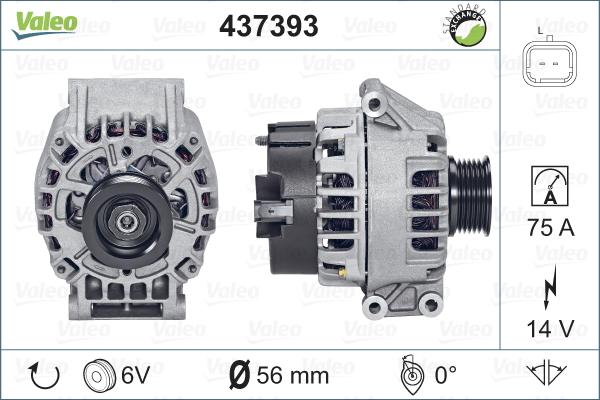 Valeo 437393 - Alternatore autozon.pro