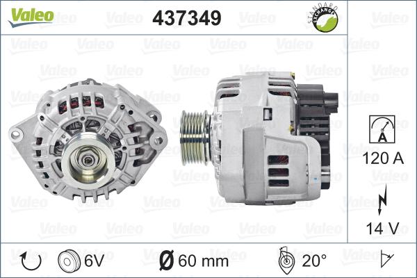 Valeo 437349 - Alternatore autozon.pro