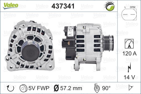 Valeo 437341 - Alternatore autozon.pro