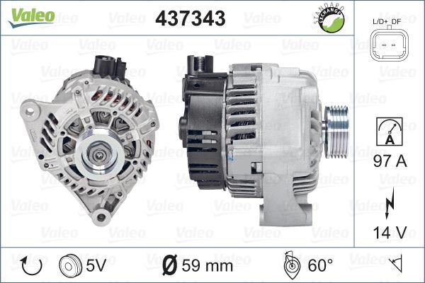 Valeo 437343 - Alternatore autozon.pro