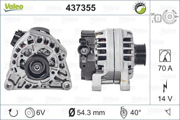 Valeo 437355 - Alternatore autozon.pro