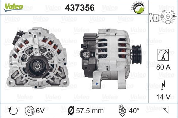 Valeo 437356 - Alternatore autozon.pro