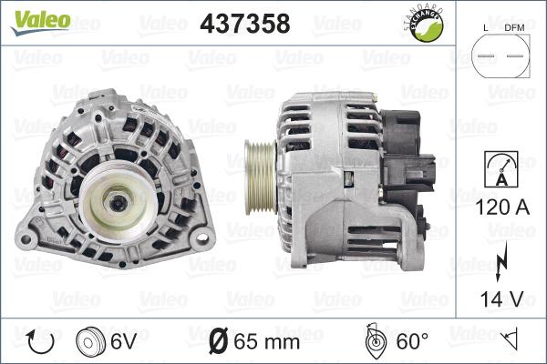 Valeo 437358 - Alternatore autozon.pro