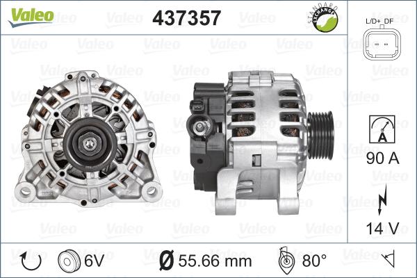 Valeo 437357 - Alternatore autozon.pro