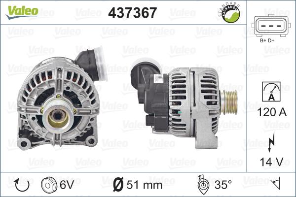 Valeo 437367 - Alternatore autozon.pro