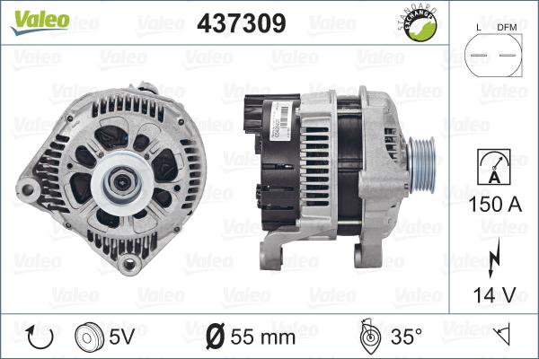 Valeo 437309 - Alternatore autozon.pro