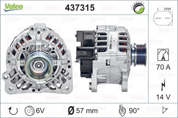 Valeo 437315 - Alternatore autozon.pro