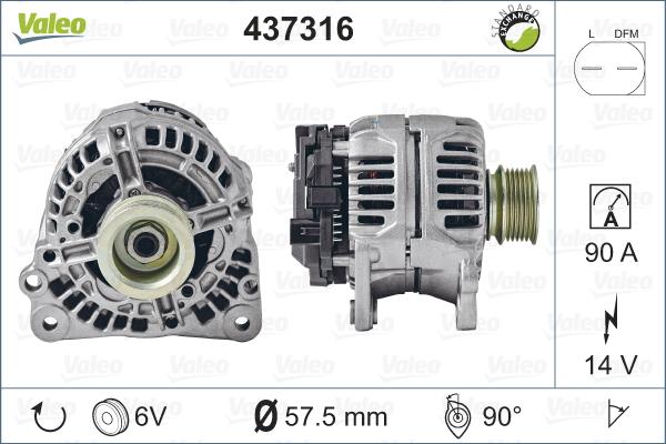 Valeo 437316 - Alternatore autozon.pro