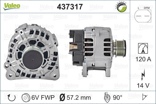 Valeo 437317 - Alternatore autozon.pro