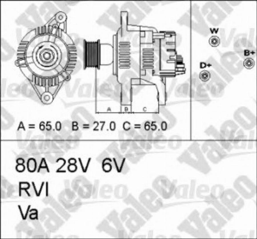 Valeo 437 325 - Alternatore autozon.pro