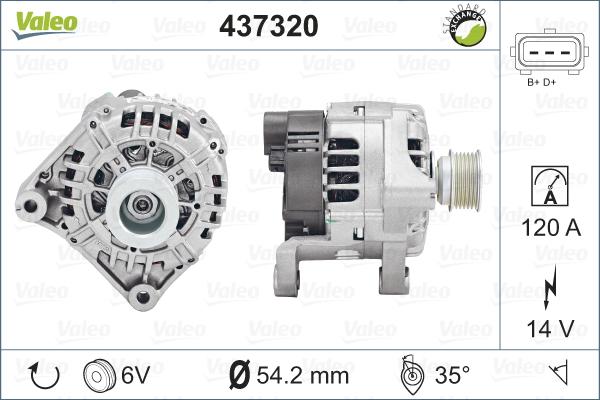 Valeo 437320 - Alternatore autozon.pro