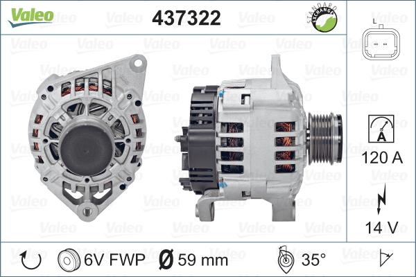 Valeo 437322 - Alternatore autozon.pro