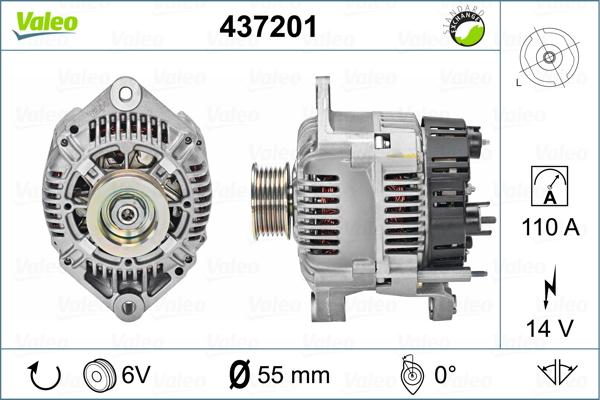 Valeo 437201 - Alternatore autozon.pro