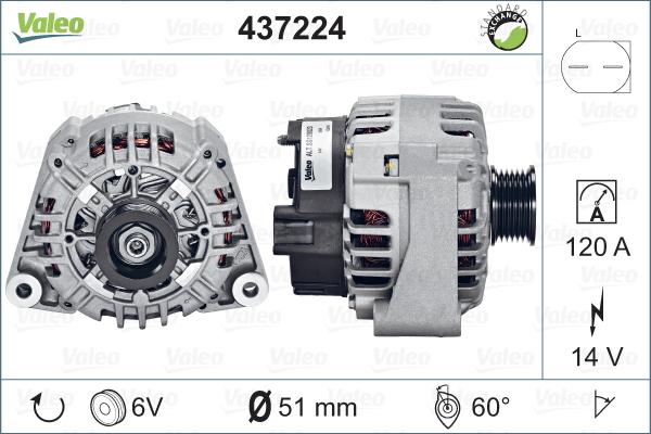 Valeo 437224 - Alternatore autozon.pro