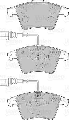 Valeo 598940 - Kit pastiglie freno, Freno a disco autozon.pro