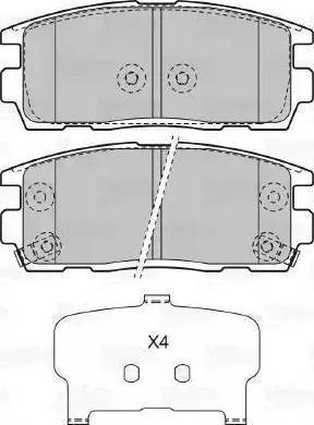 Sangsin Brake SP1205 - Kit pastiglie freno, Freno a disco autozon.pro