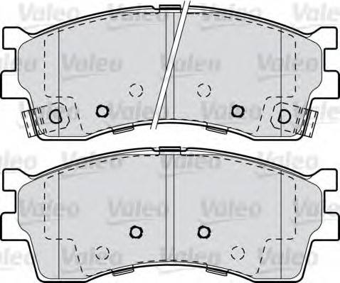 Valeo 598909 - Kit pastiglie freno, Freno a disco autozon.pro