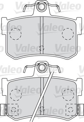 Valeo 598903 - Kit pastiglie freno, Freno a disco autozon.pro