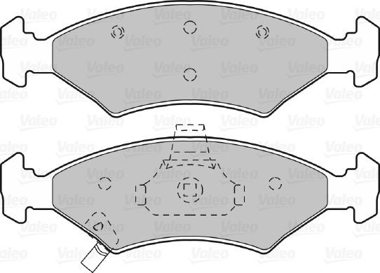 Valeo 598989 - Kit pastiglie freno, Freno a disco autozon.pro