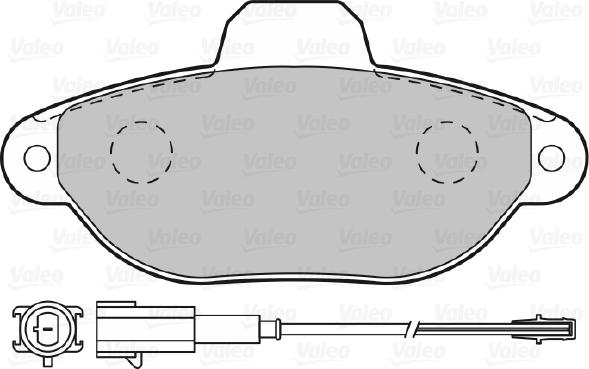 Valeo 598987 - Kit pastiglie freno, Freno a disco autozon.pro